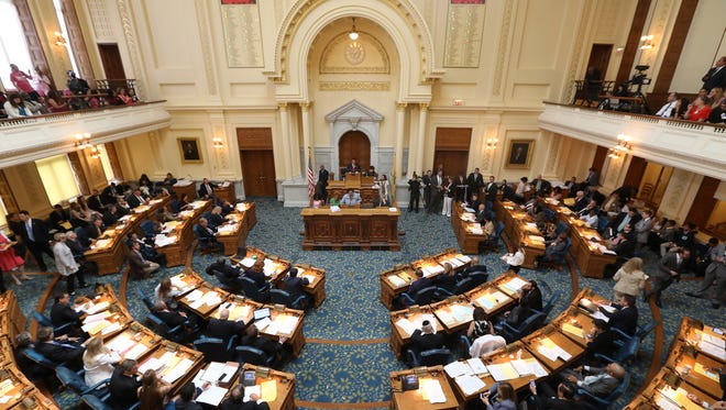 The Assembly chambers in Trenton