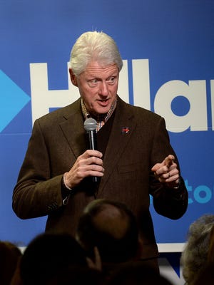 Darren McCollester, Getty Images
DOVER, NH - JANUARY 4: Former U.S. President Bill Clinton speaks at Hillary Clinton Dover headquarters January 4, 2016 in Dover, New Hampshire. Bill Clinton spent the day campaigning for his wife, Democratic presidential candidate Hillary Clinton.  (Photo by Darren McCollester/Getty Images) ORG XMIT: 598197477 ORIG FILE ID: 503402450