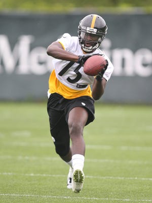 Pittsburgh Steelers wide receiver Devin Gardner participates OTA drills.