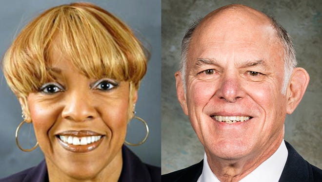 Democrat Carol Hill-Evans, left, and Republican Joel Sears are vying for the state House's 95th legislative district.