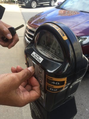 An Asheville parking meter.