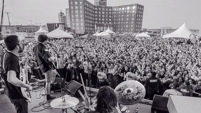 The Front Bottoms at the Skate and Surf Festival in Asbury Park in May 2015.