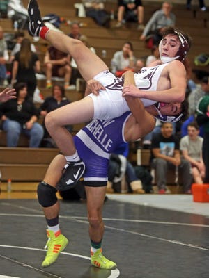 Frank Barchella was upended by Moises Tera of New Rochelle but recovered to win the 120-pound final Sunday at the Westchester County Classic Wrestling Championships at Yonkers High School.
