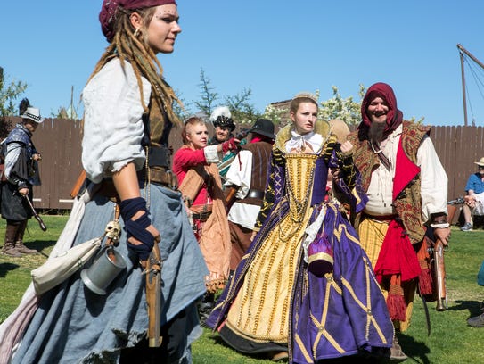 Actors perform at the Arizona Renaissance Festival