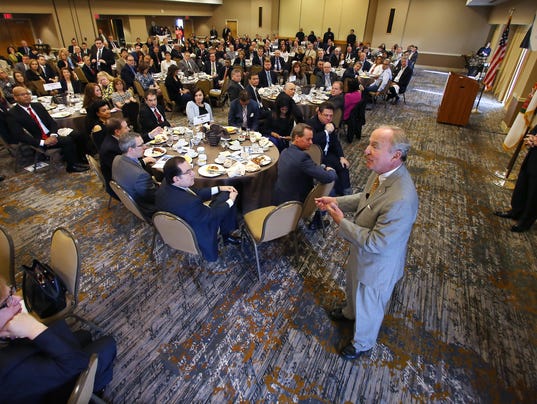 Congressman Rodney Frelinghuysen was the guest speaker during the Morris County Chamber of Commerce Washington Update Breakfast held at the Wyndham Hamilton Park Hotel and Conference Center in Florham Park