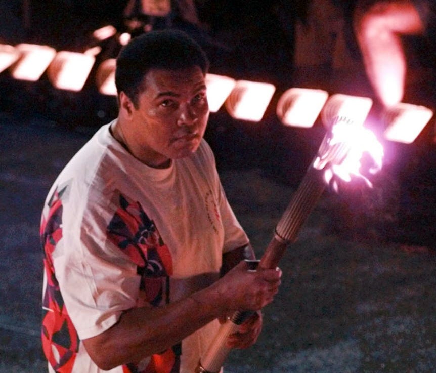 Muhammad Ali during the 1996 opening ceremony.