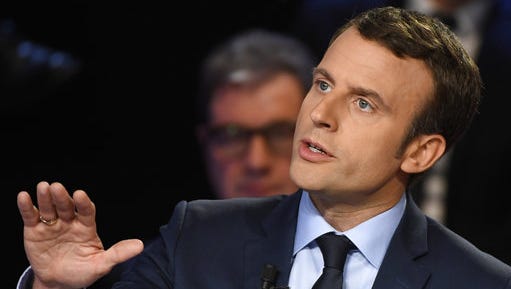 Independent centrist presidential candidate for the presidential election Emmanuel Macron appears headed for victory in Sunday's French election.