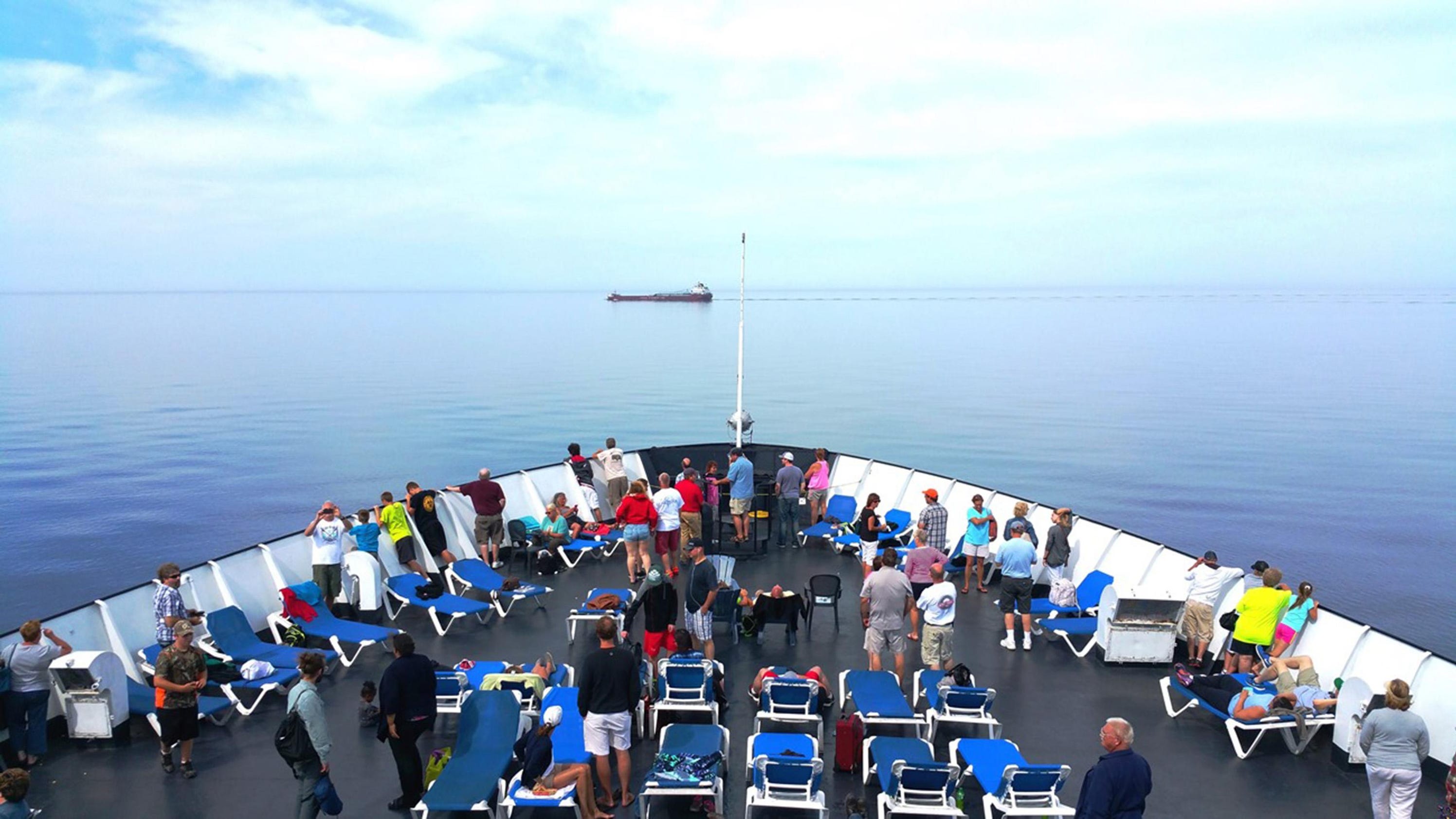 Lake Michigan ferry turns trip into time