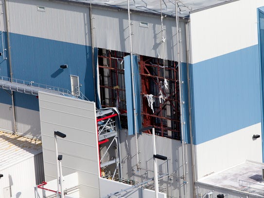 The Multi-Payload Processing Facility is seen during