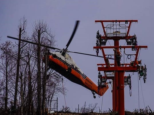 New Sky Lift Parts Fly Into Gatlinburg To Reopen Soon