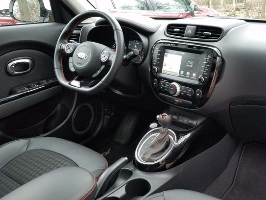 The Kia Soul Turbo shows off a mature interior that