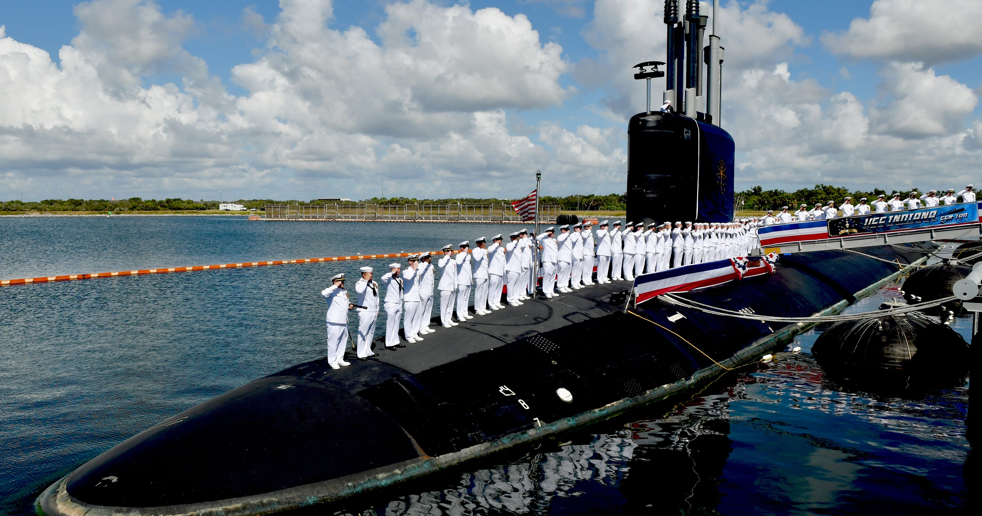 Uss Indiana Submarine Commissioned During Navy Ceremony At