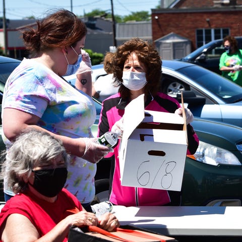 The Food Bank of Central New York hosted a food di