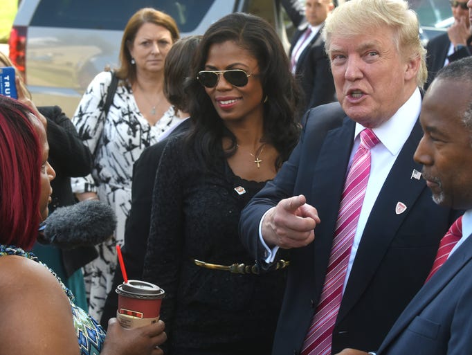 Omarosa, Donald Trump and Ben Carson visit Ben Carson's