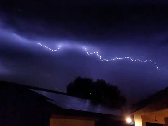 Lightning over Phoenix