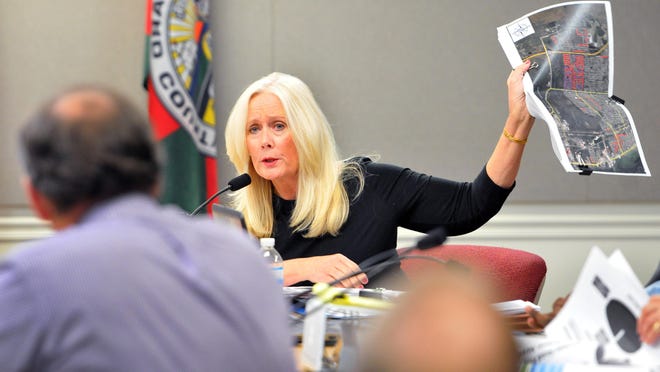 Commissioner Trudie Infantini has opposed tax increases to fund road maintenance and Indian River Lagoon cleanup.