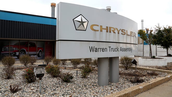 The front of the FCA Warren Truck Assembly plant in Warren, Michigan on Tuesday, October 6 2015.