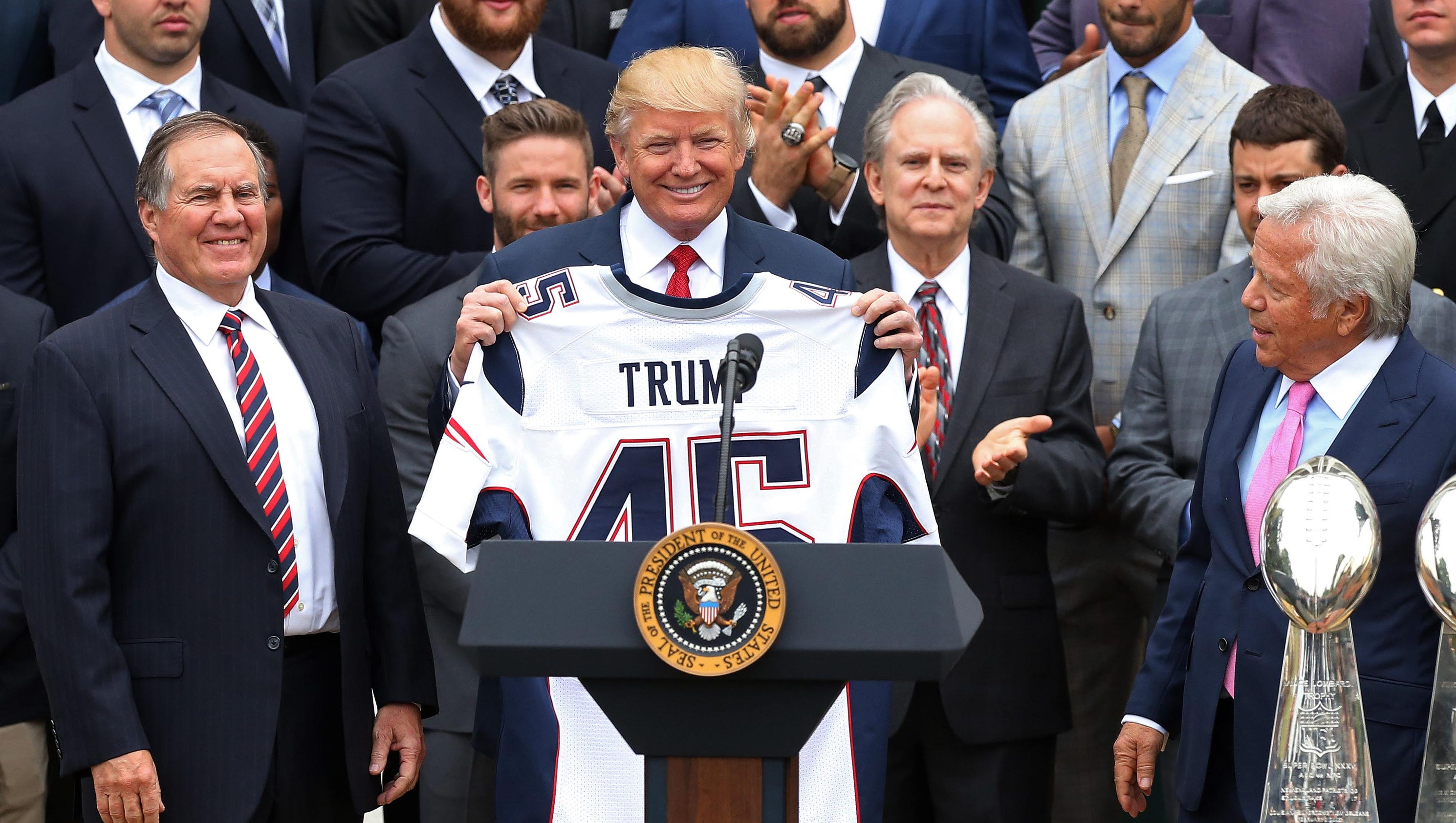 Patriots visit White House President Trump