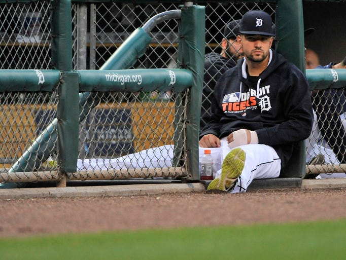 Tigers third baseman Nick Castellanos, on the disabled