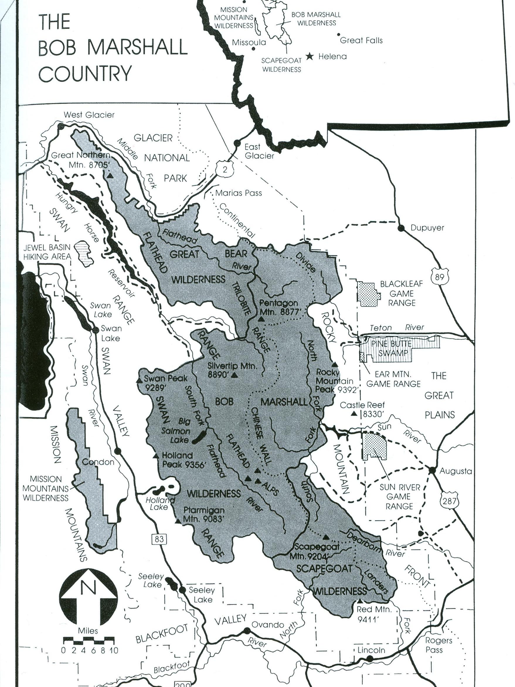 Montana Wilderness Areas Map How Montana's Bob Marshall Wilderness Was Created