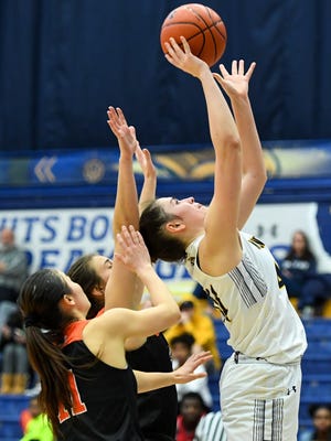 Kent State junior forward Lindsey Thall led her team with 17 points and seven rebounds in Wednesday's loss at St. Francis (Pa.).