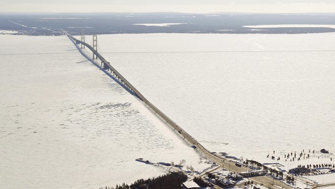 The Mackinac Bridge.