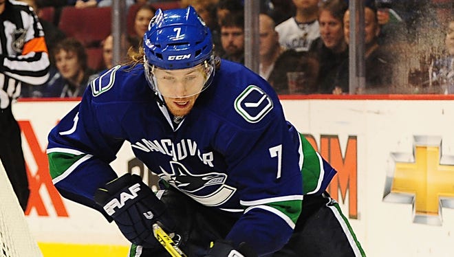 David Booth had 19 points in 66 games with the Canucks last season.