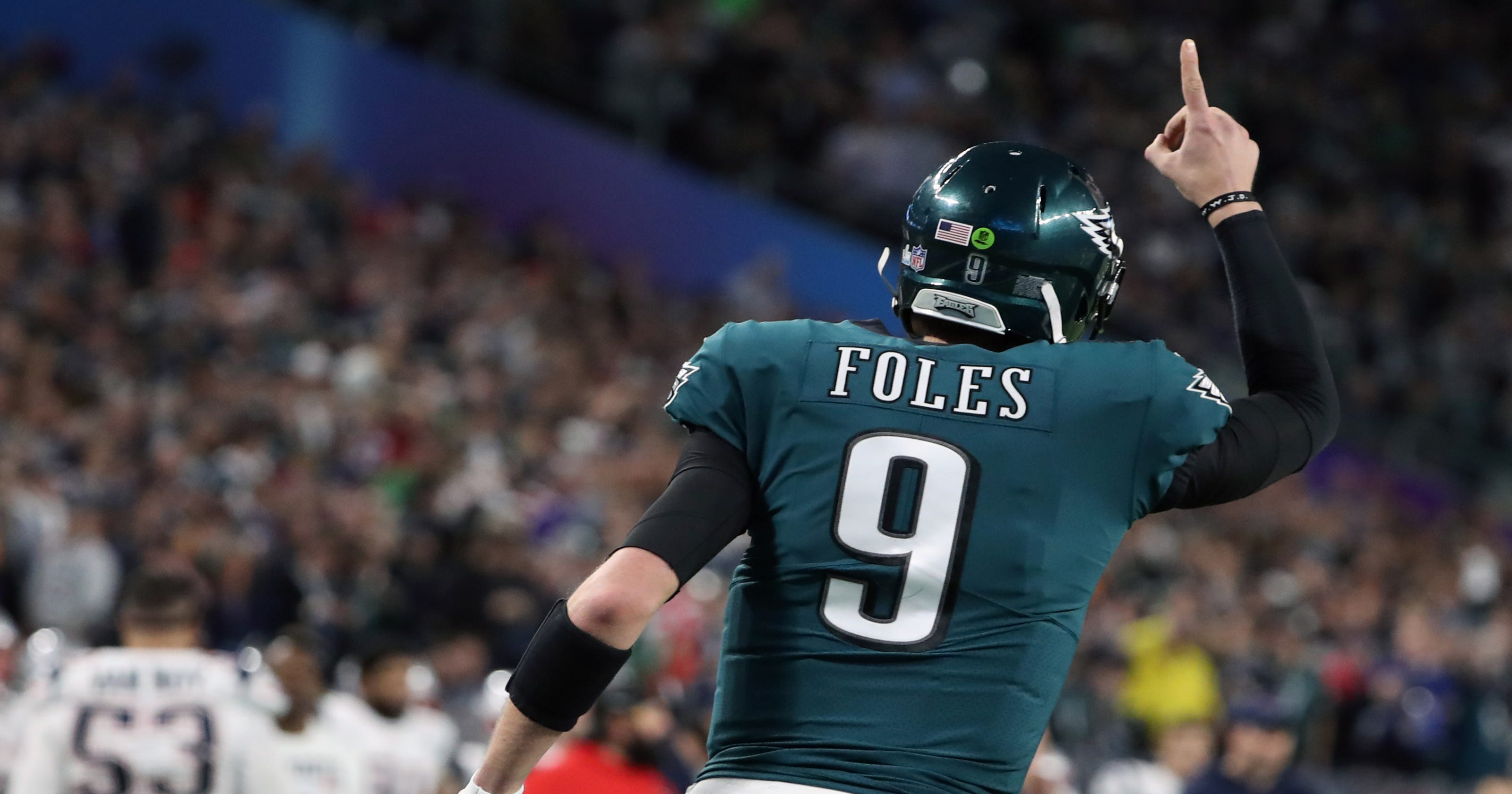 Nick Foles Td Catch Eagles Qb Makes Super Bowl History