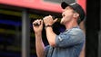 Granger Smith performs on Broadway before Stanley Cup