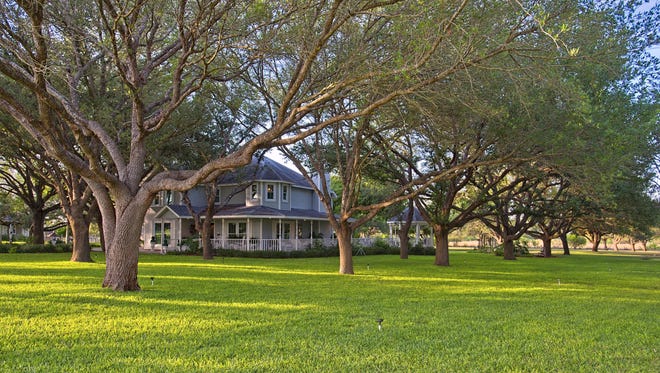 Majestically resting on 2.5 acres, surrounded by a canopy of tall oak trees & lush landscaping sits this one-of-kind home at 5742 Santa Clara Dr.; outside the city limits for the ultimate in privacy and tranquility.