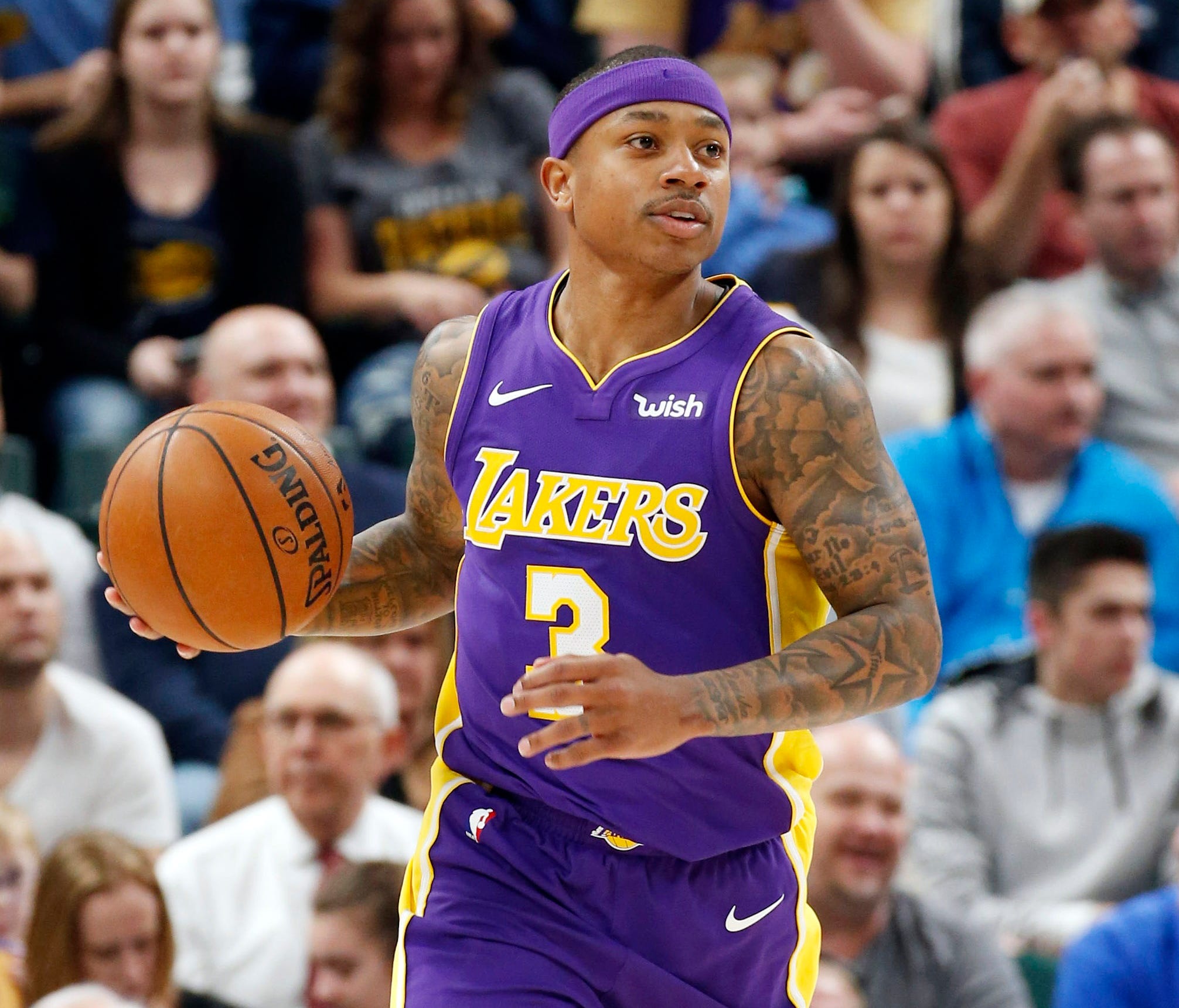 Isaiah Thomas played 32 combined games for the Cavaliers and Lakers this past season.