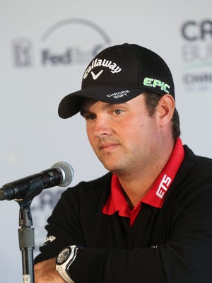 Patrick Reed gives a press conference on January 17, 2017 for the 2017 Career Builder Challenge at PGA West in La Quinta. 