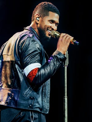 Usher plays Saturday.