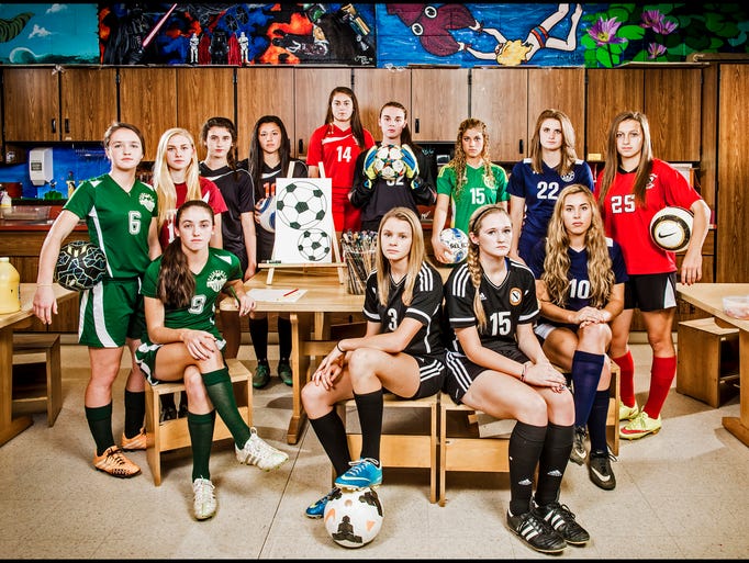 Seated row, from left to right: Fairfield's Hannah