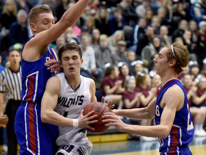 Spring Grove's Jacob Messersmith, left, and Drew Gordon
