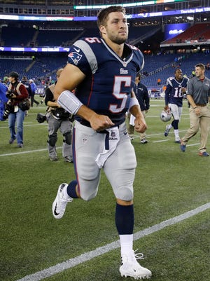 Tim Tebow's last NFL stint ended in August 2013 when he was released by the Patriots.