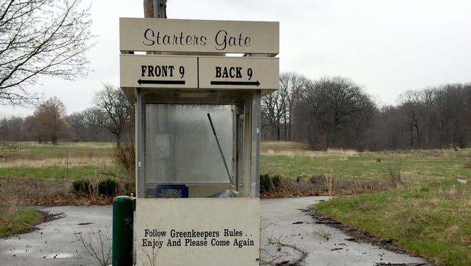 The entrance to the now-closed Rogell Golf Course in Detroit on April 7, 2016.
