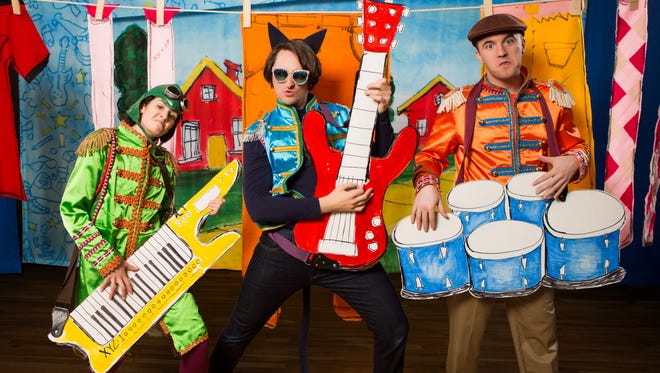 Pete the Cat, center, will rock the Paramount Theatre on Sunday afternoon.