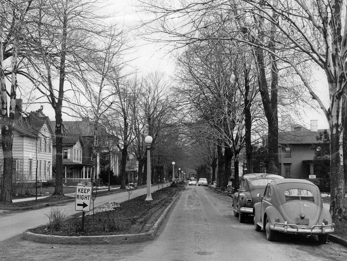Arnold Park is viewed from Park avenue. Motorist have