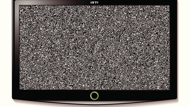 LCD television with static interference