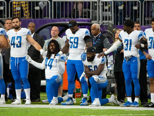 Detroit Lions linebacker Jalen Reeves-Maybin (44) and