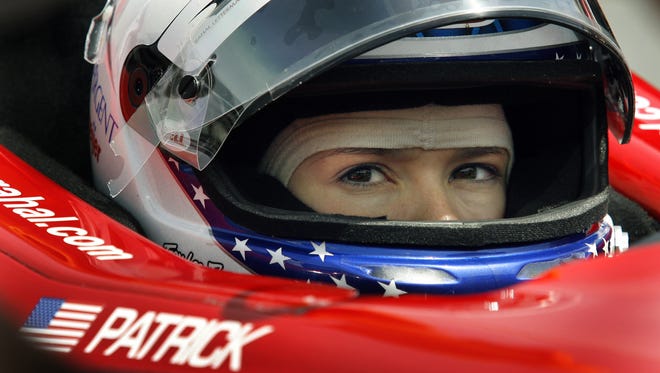 Danica Patrick prepares to turn a few practice laps at the track. Practice begins today, Tuesday May 9, 2006 at the Indianapolis Motor Speedway in preparation for the upcoming Indianapolis 500 later this month. Today vetran drivers were on the track turning laps well over 220 mph. (Sam Riche / The Indianapolis Star)