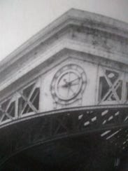 This is an undated photo of the clock at the Michigan