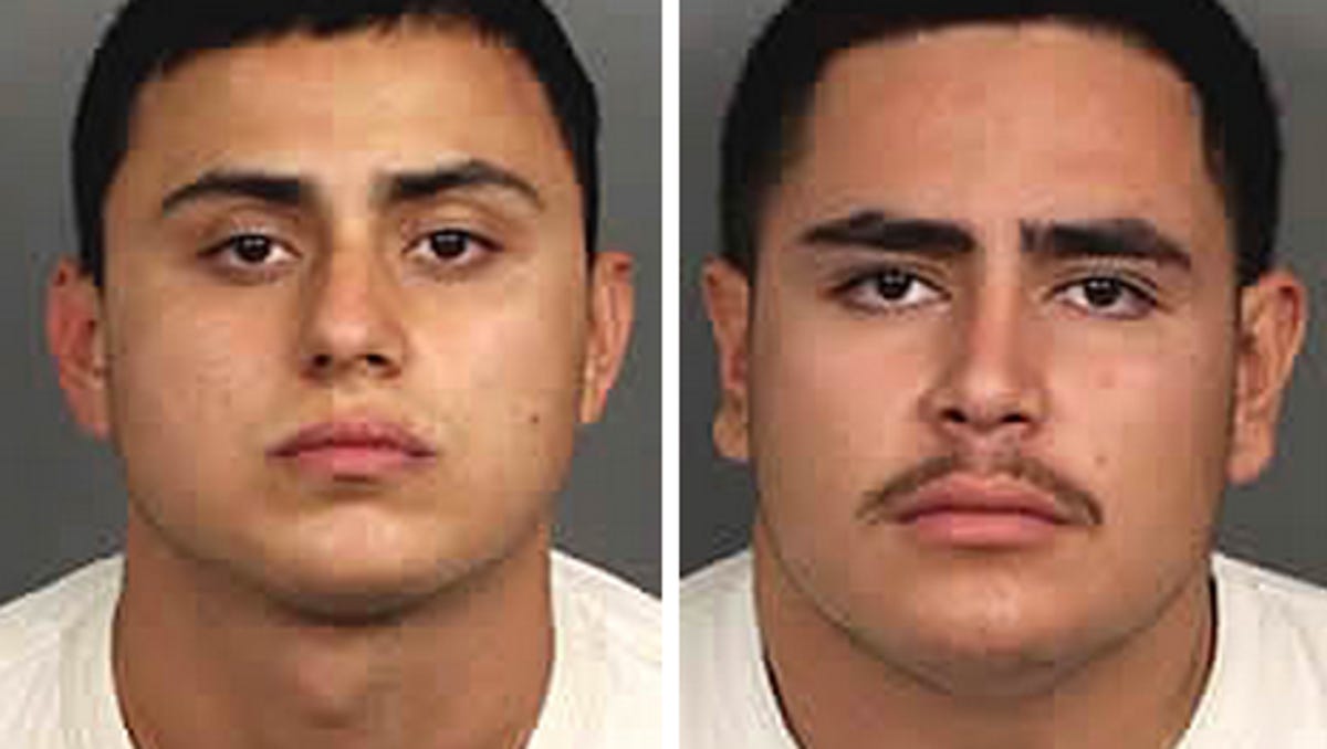 Two Coachella Men Were Arrested In Connection To A Friday Night Incident In Which One Allegedly Flashed Gang Signs Before Shooting At A Person In Their Front Yard