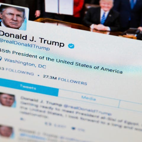 President Trump's tweeter feed.