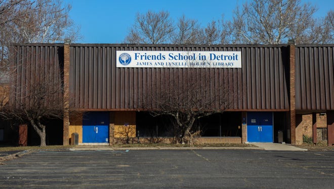 Friends School in Detroit is closed and there are plans to tear it down to make room for a new development, photographed on Friday, March 16, 2018.