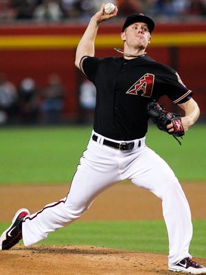 Arizona Diamondbacks pitcher Chase Anderson  pitches against the San Francicso Giants at Chase Field in Phoenix, AZ, on Saturday, July 18, 2015.