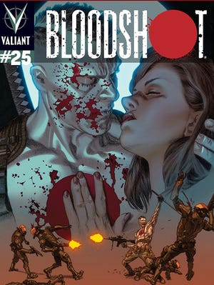 "Bloodshot" No. 25 in November features an all-star team of comic-book creators tackling the mythology of Valiant Comics' action hero.