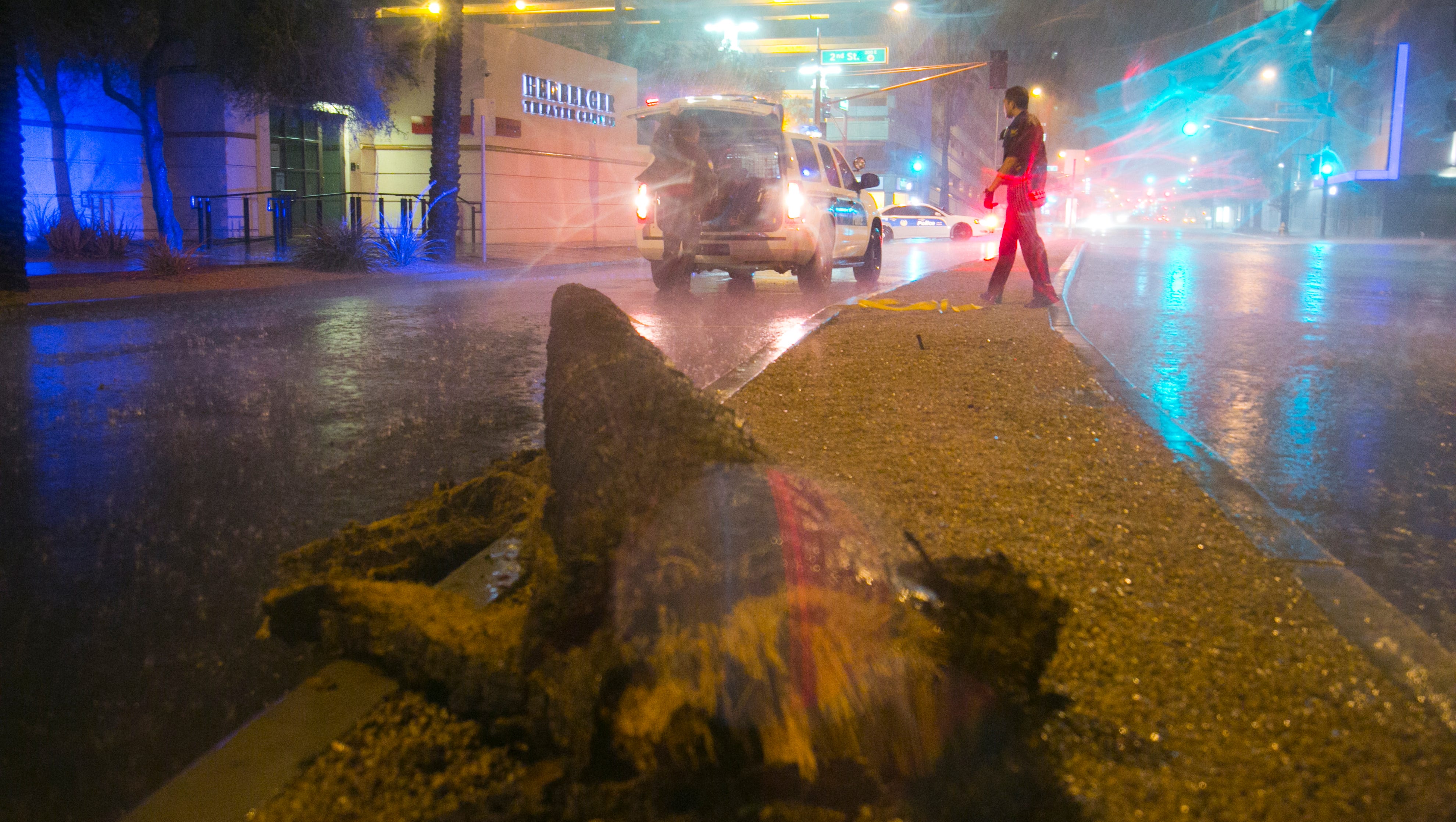 Road closures, Power Outages Follow Phoenix-area Storm