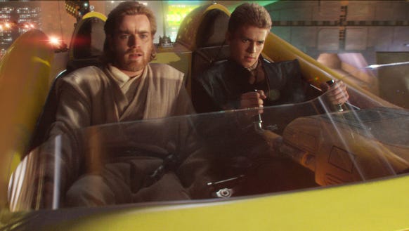 Obi-Wan Kenobi (Ewan McGregor) and Anakin Skywalker